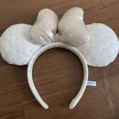 ミッキー耳型カチューシャ ホワイト