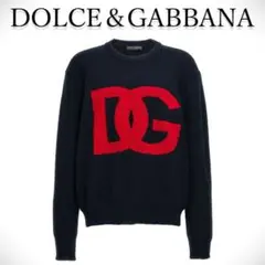 DOLCE & GABBANA ネイビー ロゴニットのサムネイル