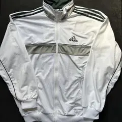 希少 古着 90’s Adidas 万国旗 白 トラックジャケット