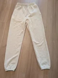 クリーム色 Lサイズ スウェットパンツ