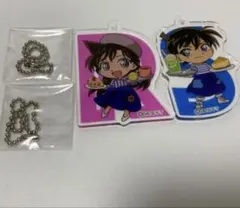名探偵コナン　コナンカフェ　2018 アクリルキーホルダー　毛利蘭　工藤新一