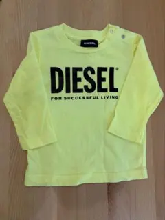 DIESEL イエロー 長袖Tシャツ