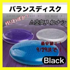 残りわずか！値下げ9/29まで！バランスディスク　空気入れナシ　ブラック