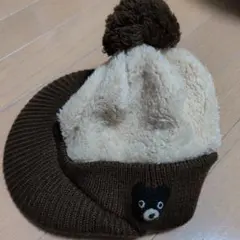 DOUBLE B クマ刺繍 ニット帽 Mサイズ