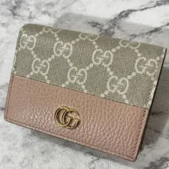 グッチ GUCCI 二つ折り財布 マーモント GGスプリーム レディースのサムネイル