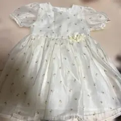 H&M 花柄 チュール ワンピース