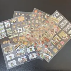 こげぱん ホログラム シール 4枚セット　クリアシートシール