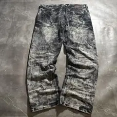 00s archive bleach black denim swag B系 - メルカリ