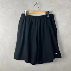 USA古着 champion チャンピオン ハーフパンツ ショートパンツ 黒 ②のサムネイル