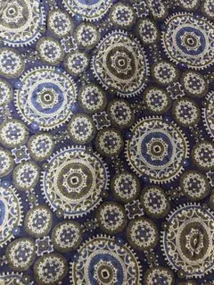 80s 90s ガウン　アセテート　イギリス製　ビンテージ　幾何学　ペイズリー