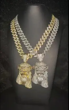 【限定10本】“THE ICON” グリッターチェーン × ジーザスネックレス