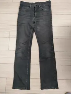 ナンバーナイン　初期　スタッズ付き　グレー ストレートカット デニムパンツ　3 ナンバーナイン 初期 スタッズ付き グレー ストレートカット デニム