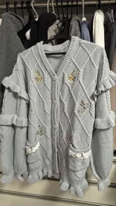 Swankiss 水色 ニット カーディガン 量産