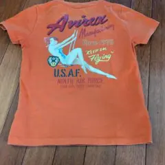 お値下げ！！Avirex U.S.A.F. Tシャツ オレンジのサムネイル