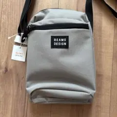 【未使用・タグ付き】BEAMS DESIGN ショルダーバッグ グレージュ