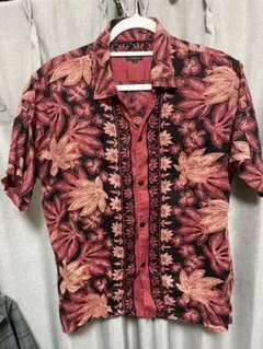 【良品】デラックスウエア AL-09 MAPLES リネン アロハシャツ Mのサムネイル