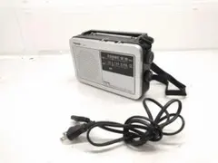 TOSHIBA ポータブルラジオTY-HR2　FM/AMラジオ 2015年製 ●