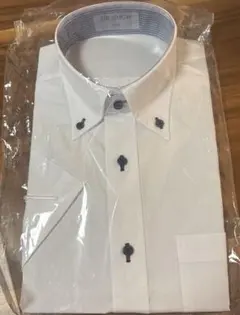 ORIHICA 半袖ワイシャツ　ホワイト ボタンダウン　S