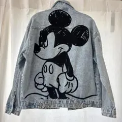 Bershka ミッキーマウス デニムジャケット S 大きめ