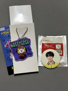 BTS ジミン　CHIMMY アクリルキーホルダー & バッジセット