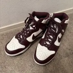 極美品 NIKE W DUNK HIGH バーガンディーDD1869-601