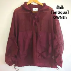美品【antiqua】OWNth(オンス)★ギャザースリーブメッシュプルオーバーのサムネイル