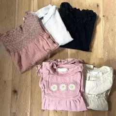 120cm 女の子 まとめ売り 5点 半袖 長袖 春夏 年間