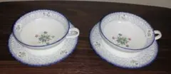 ノリタケ Noritake カップ＆ソーサー 2客セット ボーンチャイナ