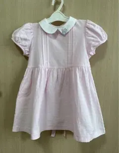 ファミリア　ワンピース　110 サイズ　襟付き半袖ピンク