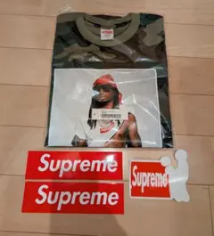 Supreme Playboi Carti Tee　Woodland camo