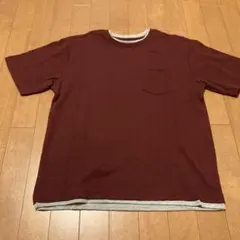 Mr.JUNKO バーガンディ Tシャツ Mサイズ