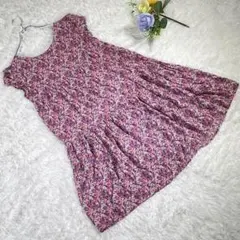 【OLD NAVY】総柄　ひざ丈ワンピース　『XXL』　花柄　可愛い　希少サイズ