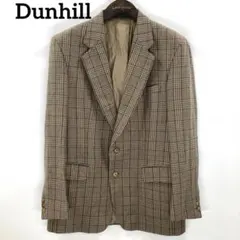 Dunhill　ダンヒル　チェック柄テーラードジャケット　ライトブラウンのサムネイル