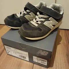 new balance スニーカー 19.0cm ネイビー/グレー