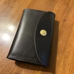 コインキャッチャー財布⭐︎新品　栃木レザー　黒　ブラッ ク