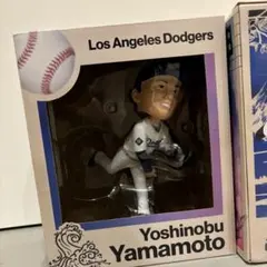 山本由伸 ボブルヘッド MLB 初勝利 218 個限定品　特別レア　20cm MLB 山本由伸 ドジャース ボブルヘッド 【2024個限定】2024 ソウル