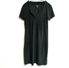 BANANA REPUBLIC ブラック 半袖ワンピース 【S】
