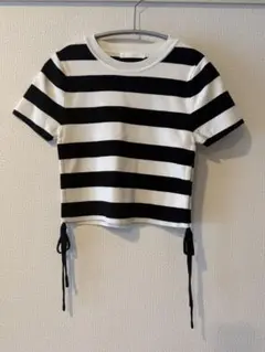 【週末値下げ】chico クロップドTシャツ Fサイズ