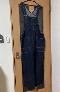 お値下げ！　Dickies デニム　ジップオーバーオール　インディゴ　Mサイズ