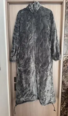 中綿入り着る毛布　ロング丈(NウォームWSP M) 7586147 グレー