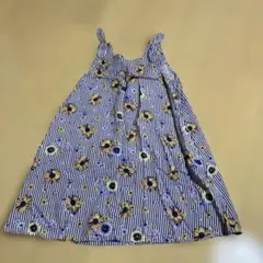 マザウェイズ ノースリーブ タンクトップ 원피스 ストライプ 花柄 130