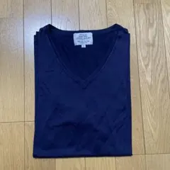 UNITED ARROWS Vネック半袖Tシャツ Lサイズ ネイビー