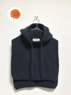 F SUMI STYLE ニットバラクラバ　フードニット　黒