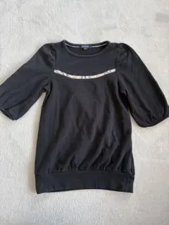BURBERRY ブラック 七分袖カットソー 120A