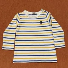 ダブルビー　サイズ90 ボーダー長袖カットソー