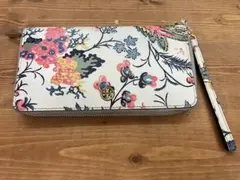 Tory Burch トリーバーチ 長財布 花柄 フラワー ラウンドファスナー…