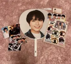 なにわ男子しか勝たん 大西流星 うちわ、厚紙、Myojoシールセット