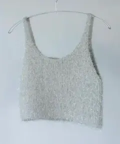 最終sale 新品未使用 完売品 ラメニットビスチェ