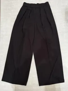 値下げ！GeeRA ブラック ワイドパンツ ゴムウエスト