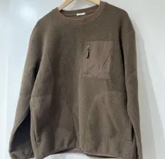 2枚セット　GU ボア　フリース　ブラウン　アイボリー